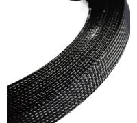 Cable Tidy Sleeve 1Meter Expandable Cable Sleeve 2mm ~ 40mm Tight Braided High Density Hardness Insulate Line Protect Wire Wrap Gland Sheath For Home Office Use(C,2mm)