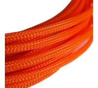 Cable Tidy Sleeve 3.0MM 4MM 6MM 8MM 10MM 12MM 16MM Flat Sleeves Braided Expandable Cable Wire Snakeskin Sleeving For Home Office Use(Orange,10MM,10 Meters)