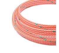 Cable Tidy Sleeve, Braided Cable Sleeve PP Cotton PET Yarn Multicolor 4/8/12mm 1/5/20/50m(Pink Green Orange,08MM-50 Meters)