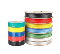 Cable Tidy Sleeve, Cable Management 1 M Clear Thermoresistant Heat Shrink Tube Cable Sleeve Wire Protector Wrapping Shrinkable Sheath Heat-shrink Tubing(Green,12mm-1meter)