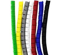 Cable Tidy Sleeve Cable Management Spiral Protector 1 Meter Multicolor 8-42mm ID(Wit,22mm Inside Diameter)