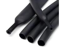 Cable Tidy Sleeve Flexible 10/50M 3:1 Heat Shrink Tube With Glue Inside Diameter 12.7/15.4/19.1/25.4mm Adhesive Lined Sleeve Wrap Wire Cable(Black,25.4mm,50m)