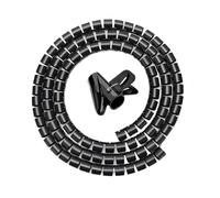 Cable Tidy Sleeve Flexible 8/10/16mm Cable Wire Protector Spiral Wound Flexible Organizer Office Cord Sleeve Cover Easy To Cut And Adjust Length(10mm 2m black)