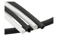 Cable Tidy Sleeve Protector Wire, Braided Fiberglass Sleeve ID 1-40mm 600°C Multicolor(Grey,6MM-1METER)