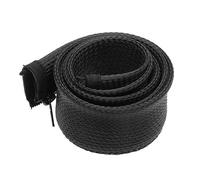 Cable Tidy Sleeve Reusable 1M Zipper Cable Sleeve Flexible Nylon Wire Management Organizer Cord Hider Protection Black White Grey(1M-01,20mm)