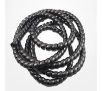 Cable Tidy Sleeve Spiral Cable Wrap, 2 Meter Spiral Wrap Sleeve Cable Protector Multiple Sizes Multicolor(Black,8mm inside diameter)