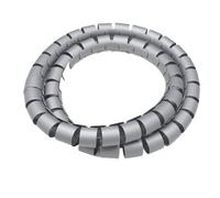 Cable Tidy Sleeve Spiral Cable Wrap, PE Spiral Wrap Cable Wire Organizer Tubing Multicolor 8mm/10mm x 1M/3M(Grey,8MM 3 Meters)