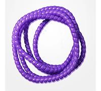 Cable Tidy Sleeve Spiral Cable Wrap, Spiral Sleeve For Wires And Pipes 2 meters 8mm To 16mm Multicolor(Purple,16mm inside diameter)