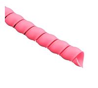 Cable Tidy Sleeve, Spiral Cable Wrapping Bands 2 meter 8-16mm Multicolor(Pink Color,16mm inside diameter)