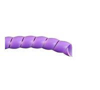 Cable Tidy Sleeve, Spiral Cable Wrapping Bands 2 meter 8-16mm Multicolor(Purple Color,10mm inside diameter)