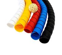 Cable Tidy Sleeves, 2meters 8mm Line Organizer Pipe Protection ，Spiral Wrap Winding Cable Wire Protector ，Cable Sleeve Cover Tube (Color : Black, Inside Diameter : 8mm)
