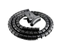 Cable Tidy Sleeves, Spiral Cable Organizer Tube 1.5 meter 8mm To 22mm Multicolor(Black 8mm Inside Diameter)