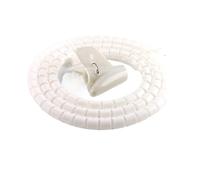 Cable Tidy Sleeves, Spiral Cable Organizer Tube 1.5 meter 8mm To 22mm Multicolor(White 10mm Inside Diameter)