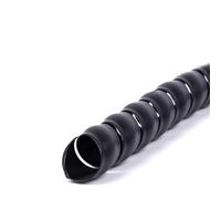 cable tidy, Spiral Wire Wrap Winding Protector Winding Tube Organizer 8mm 10mm 12mm 16mm 20mm Cover Cable Tube Protection Sleeve(Black,ID 38MM 1 METER)