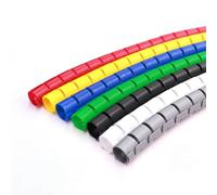 Cable Tidy Tube, Spiral Wrap 1 Meter Cable Wire Organizer Pipe Protector Multicolor 8-25mm(Rood,10mm)