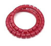 Cable Tidy Tube, Spiral Wrap Cable Pipe Protector And Organizer 1 Meter Multicolor 8-25mm(Rood,25mm inside diameter)