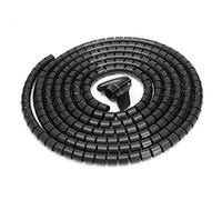 Cable Tidy Wrap, Cutable Spiral Binding Tube, Wire Organizer for TV/PC/Computer/Home Enthertainment (5M- Black)