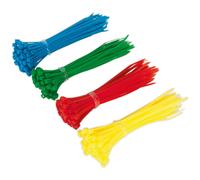 Sealey 200 Piece Assorted Colours Cable Ties
