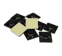 Cable Tie Base 30mm x 30mm Self Adhesive Medium Black [10 Pack] [10 Pack : 30mm]