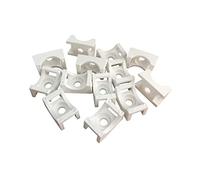 Cable Tie Base, Screw Mount Cradle (Pack of 25, White) Max Screw: M5; Max Cable Tie Width: 9 mm