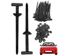 Cable Tie Buckle for Repair | Nylon Cable Tie Buckle, 100X Fastening Straps Tools - UV-Resistant Nylon Buckles, Zip Ties Holder for Car fenders, Bumper
