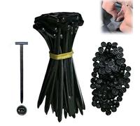 Cable Tie Buckle, Heavy Duty Self-Locking Nyloncable Tie Buckle, Durable Push-in Type, Quickly Solve Various Car Body Fastening Problems, Suitable for Car Repair Bumper Fixing (100)