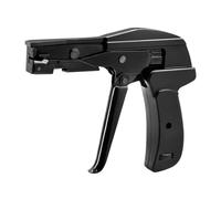 Cable Tie Gun for 1.8-6.5mm Nylon Ties | Wider Range & Durable Metal Body | Adjustable Tension & Flush Cut Tool (Black, Lightweight)