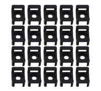Cable Tie Mount Base Saddle Type Wire Holder Black 100pcs Nylon