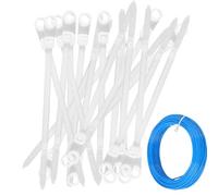 Cable Tie Straps - Wire Management Tool for Bundling | Sturdy Nylon with Secure Lock, Adjustable Length for Electronics Automotive Household Projects and Outdoor Applications 0.16x5.91 in