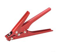 Cable Tie Tool HS-519 for Nylon Straps 2.4-9mm - Tensioning Pliers with for Wire Management - Red 195mm