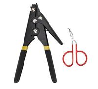 Cable Tie Tool with Cutter and Opener, Steel, Portable Design for Nylon Cable Ties up to 0.37 Inch Wide - Hand Protection, Easy Untying, Ideal for Electrical Installations and