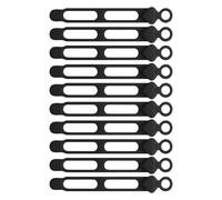 Cable Ties - 10 Piece Silicone Data Cable Organizer,Elastic Fastening Cord Organizer for Storage Management Desk Car Outdoor Charging Wire