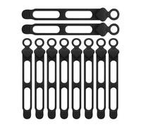 Cable Ties | 10 Piece Silicone Data Cable Organizer | Versatile Cord Management Tool for Bundling Storage Wire Charging Desk Car Outdoor