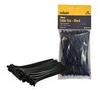 Cable Ties 100mm x 2.5mm Black Pack of 100 Strong Nylon for Home Office Use