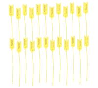 Cable ties,100pcs Product Label Cable Ties Labels Plastic Tag Ties Sign Board Loop Cables Zip Tag Self-Locking Cable Tie Plastic Cable Ties (Color : Yellow, Size : 19X2CM)
