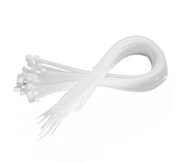 Cable Ties, 100PCS White Plastic Cable Ties 450mm×4.8mm, Heavy Duty Strong Nylon Premium Self Locking 17.72 inch/45cm, Extra Long Zip Tie Wraps for Tidy Wires Workshop Home & Garden