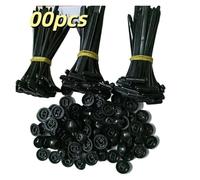 Cable Ties 20/50/100pcs Nylon Universal Cable Tie Buckle Plastic Flanges Zipper Straps Heavy Duty Self-Locking Bracket Clamping Bands Car(200 Packs)