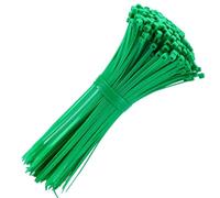 Cable Ties, 200mm x 4.8mm, Pack of 100, Green Premium Nylon Zip Ties, Multi-Purpose Plastic Tie Wraps, Secure Self-Locking Mechanism, for Home, Garden, Office and DIY