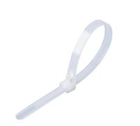 Cable Ties 20pcs Plastic Reusable Cable Zip Ties Releasable Nylon Adjust Loose Slipknot Recycle Detachable Bundle for Home Office(White,8x400mm)