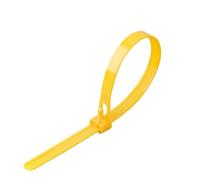 Cable Ties 20pcs Plastic Reusable Cable Zip Ties Releasable Nylon Adjust Loose Slipknot Recycle Detachable Bundle for Home Office(Yellow,8x400mm)
