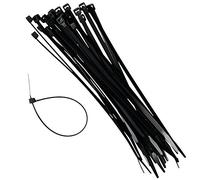 Cable Ties,300mm x 4.5mm,100 Pack,Black,Self Locking Zip Ties