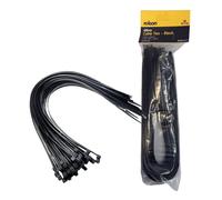 Cable Ties 400mm x 4.8mm Black 60 Pack Heavy Duty Nylon for Indoor Outdoor Use