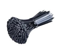 Cable Ties 500 Pcs Plastic Nylon Cable Ties Self-Locking Cord Straps Adjustable Cables Fastening Loop for Home Office Wire Zip(Black 3X150MM)