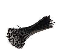 Cable Ties 500 Pcs Self-Locked Nylon Cable Tie Plastic Wire Zip Ties Sets Fixed Binding Electric Wrap(Black,3.6x200mm)