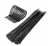 Cable Ties Black 100/140/200/250/300mm Nylon Zip Tie Wraps Strong 11 Sizes Office, and Industrial Use -Multi-Purpose Cable Management Organize (1000, 2.5 x 140mm)