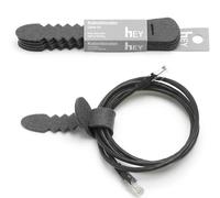Cable ties / cable organiser anthracite HEY - SIGN by BWF Group SINGLE PIECES