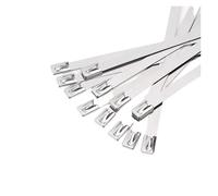 Cable Ties Exhaust 304#Stainless Steel Cable Ties 19mm Heavy Duty Self-Locking Zip Tie Multi-Purpose Metal Exhaust Wrap Locking(19x800mm(14 pcs))