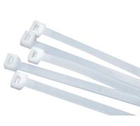 Cable Ties Plastic Nylon Zip tie Wraps White Black 2.5 3.6 4.8 7.6mm x 100 Pack (3.6mm x 370mm, White)