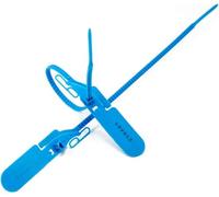 Cable Ties,Pull Tite Security Seals Zip Ties for Fire Extinguishers Numbered Secure-Anti Tamper Tags(100pcs X Blue)
