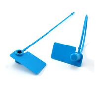 Cable Ties, Reusable Cable Ties Security Seals & Individual Numbers 100-1000mm Multicolor(Blu,100)